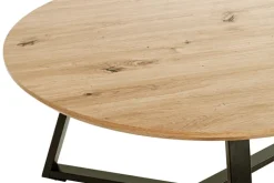 Couchtisch 80 cm Eiche-Dekor/schwarz