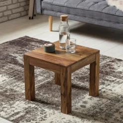 Couchtisch 45 x 45 cm braun