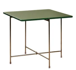 Couchtisch 50 x 45 cm Casted Glass green