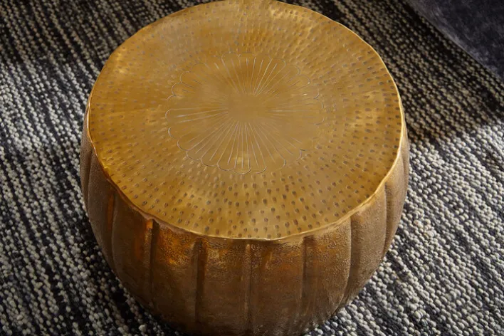 Couchtisch 60 x 36 cm Goldfarbig