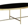 Couchtisch 110 x 56 cm Goldfarbig/ Schwarz