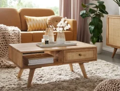 Couchtisch 90 x 45 cm Mango massiv