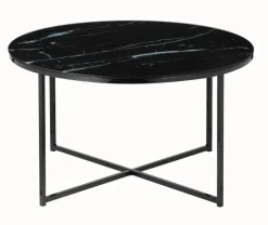 Couchtisch 80 x 80 cm rund schwarz