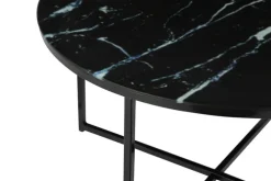 Couchtisch 80 x 80 cm rund schwarz