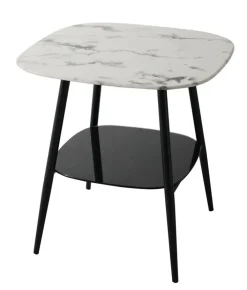 Couchtisch 55 x 55 cm schwarz /weiß