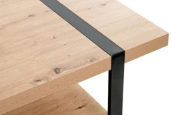 Couchtisch 120 x 60 cm Schwarz/ Asteiche