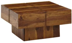 Couchtisch 58 x 58 cm Sheesham massiv