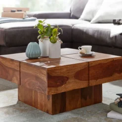 Couchtisch 58 x 58 cm Sheesham massiv