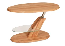 Couchtisch 100 x 65 x 48 cm Buche massiv Braun