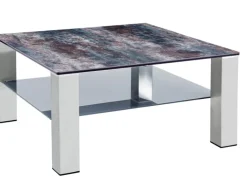 Couchtisch ALTEA Edelstahl /Glas