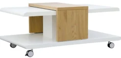 Couchtisch ARIAN 110x45x66 cm Dekor Wildeiche/weiß