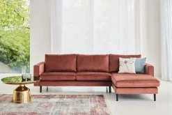 Couchtisch GAJETTA 80 x 45 cm rund goldfarbig