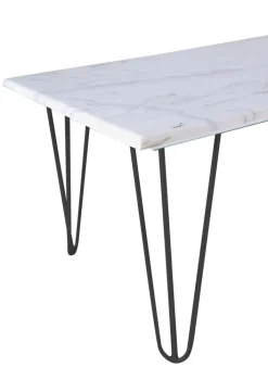 Couchtisch GANO 110 x 60 cm weiß schwarz