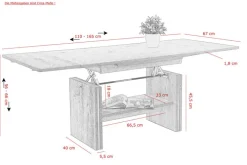 Couchtisch HILMAR 110 x 67 cm Artisan Eiche Dekor
