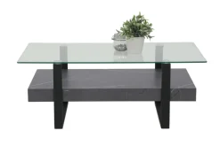 Couchtisch KONRAD 110 x 60 cm grau/schwarz
