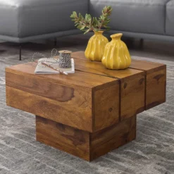 Couchtisch LUCCA 44 x 44 cm Sheesham