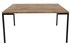 Couchtisch LUGANO 90 x 90 cm Eiche/ schwarz