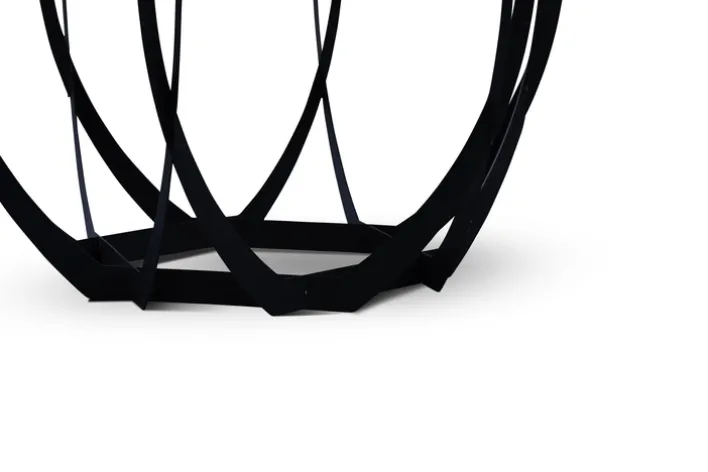 Couchtisch MARIE 80x80 cm schwarz/grau