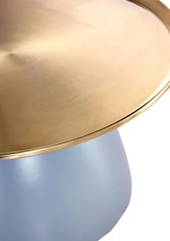 Couchtisch MURPHY grau goldfarbig