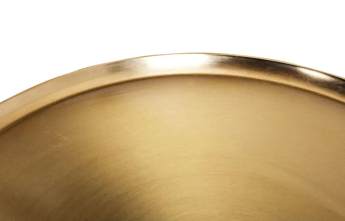 Couchtisch MURPHY grau goldfarbig