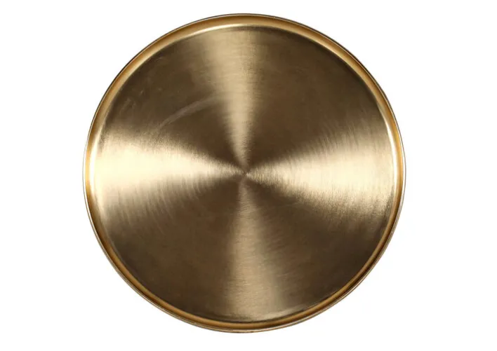 Couchtisch MURPHY grau goldfarbig