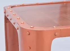 Couchtisch NIKLAS 110 x 45 cm Metall Kupferfarbig