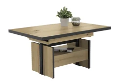 Couchtisch NOAH 110(150) x 70 cm Artisan-Eiche-Dekor braun/schwarz