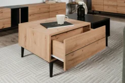 Couchtisch NOLA 100 x 55 cm Artisan Oak/schwarz