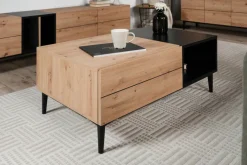 Couchtisch NOLA 100 x 55 cm Artisan Oak/schwarz