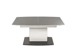 Couchtisch PORTA 115 x 70 x 53–72 cm Glas Grau