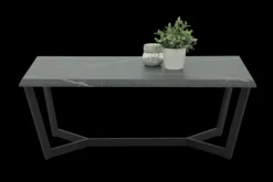 Couchtisch ROLAND 110 x 60 cm Dekor Marmor-Optik grau/schwarz