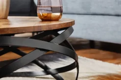 Couchtisch rund 60 cm braun