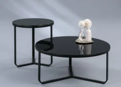 Couchtisch rund NEW YORK schwarz