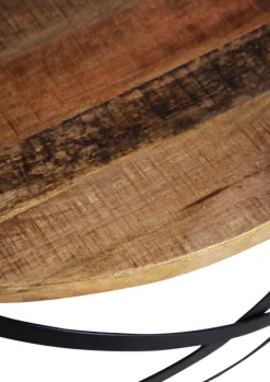 Couchtisch SAM 80 cm braun/ schwarz