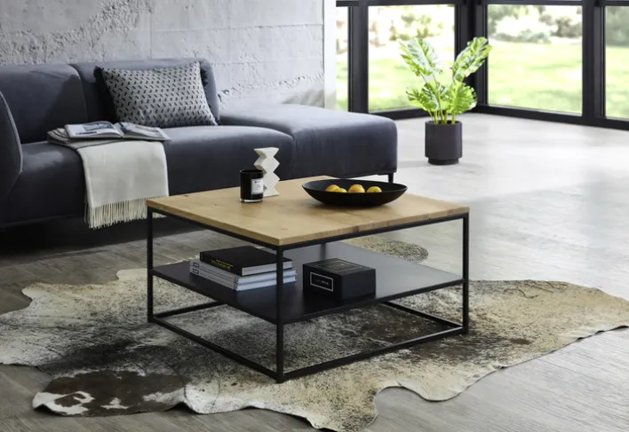 Couchtisch TILDA 75x75 cm Eiche massiv