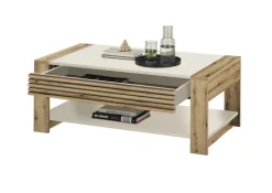 Couchtisch TOMAR 108 x 60 cm braun/kaschmirfarbig