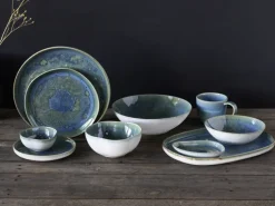 CreaTable Dessertteller YUKI 6er Set 22 cm Hochwertiges Steinzeug