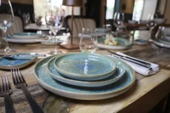 CreaTable Dessertteller YUKI 6er Set 22 cm Hochwertiges Steinzeug