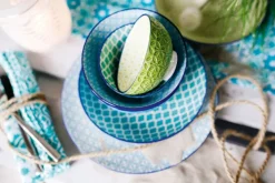 CreaTable Dipschale MEDITERRAN 4er Set 11,5 cm blau