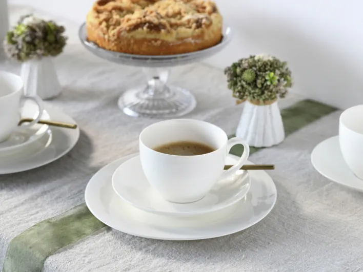 CreaTable Kaffeeservice FLEUR ROYAL 18-teilig creme weiß
