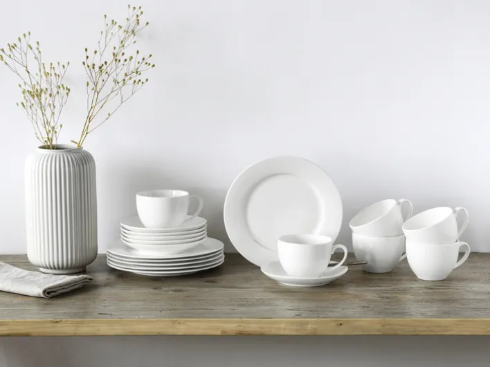 CreaTable Kaffeeservice FLEUR ROYAL 18-teilig creme weiß