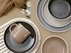 Creatable Kombiservice NORDIC MOCHA MOUSSE Glaskeramik 16-teilig Mehrfarbig