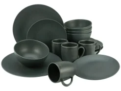 CreaTable Kombiservice SOFT TOUCH BLACK 16-teilig schwarz