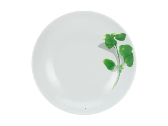 CreaTable Pastabowl KRÄUTER BASILIKUM 6er Set weiß