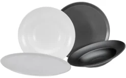 CreaTable Pastateller MANHATTAN 6er Set 27 cm weiß