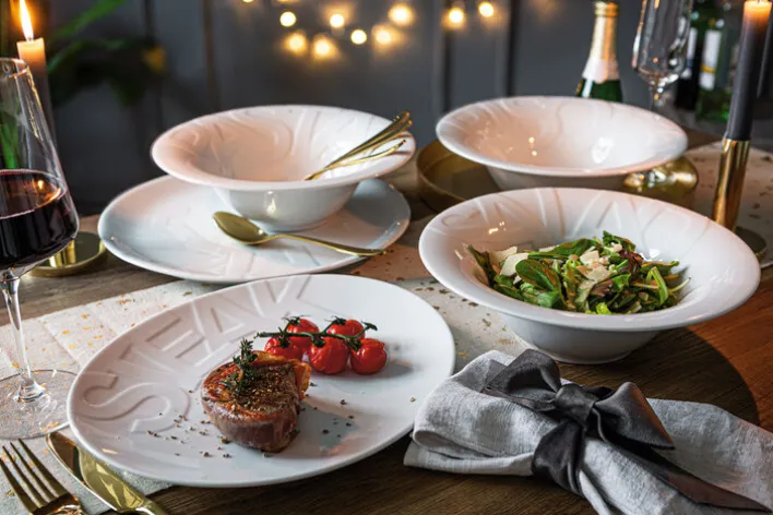 CreaTable Risottoteller GOURMET 27 cm weiß