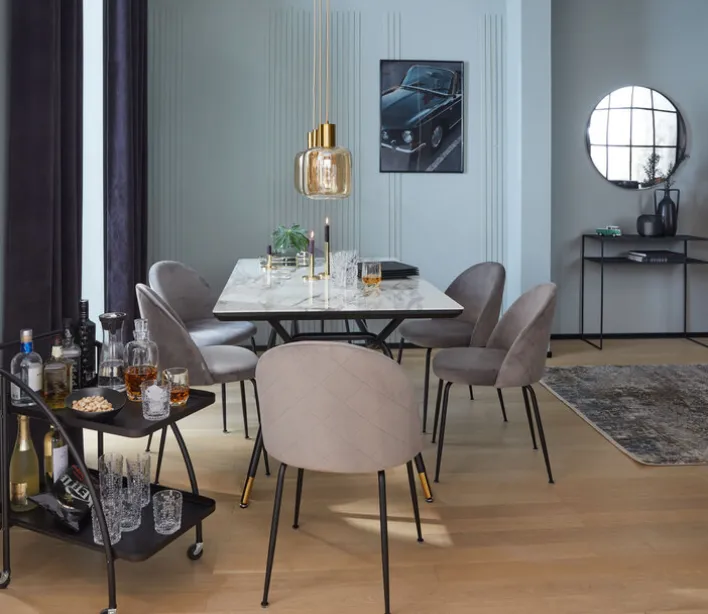 CreaTable Salatschüssel SOFT TOUCH 4er Set schwarz matt