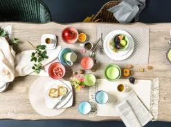 CreaTable Suppenteller MEDITERRAN 4er Set 21 cm grün