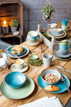 CreaTable Suppenteller NATURE COLLECTION wasserblau