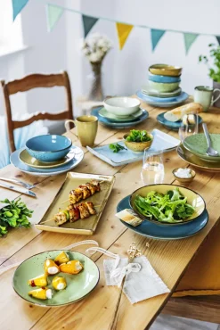 CreaTable Suppenteller NATURE COLLECTION wasserblau